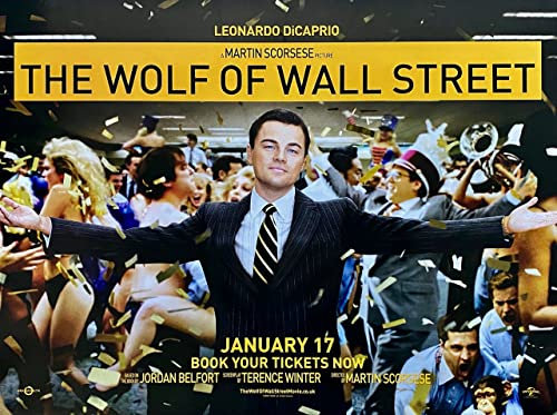 the wolf of wall street 2 A0 Poster on Canvas - Filmkunstposter in verschiedenen Größen für Wohn- oder Schlafzimmerideen. Randlose Kultfilmbilder, klassische ikonische 70er, 80er, 90er Jahre, Vintage