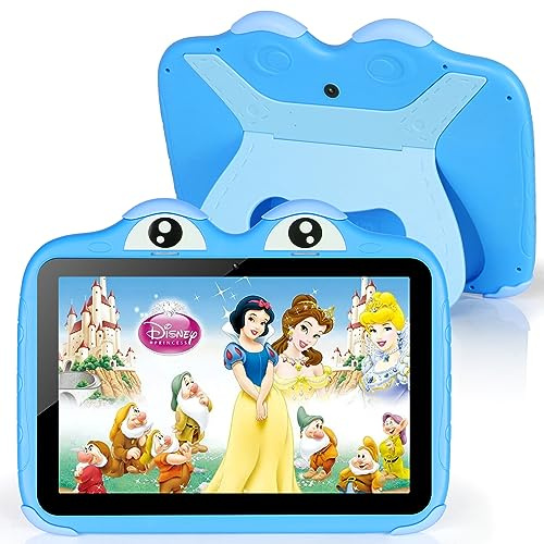 Kids Tablet 10.1 Zoll Tablet für Kinder, Android 11 64GB Tablets für Kinder mit Hülle, Google Play, YouTube, Dual-Kamera, WLAN, Bluetooth, Apps vorinstalliert, Bildung, Elternkontrolle (Blau)