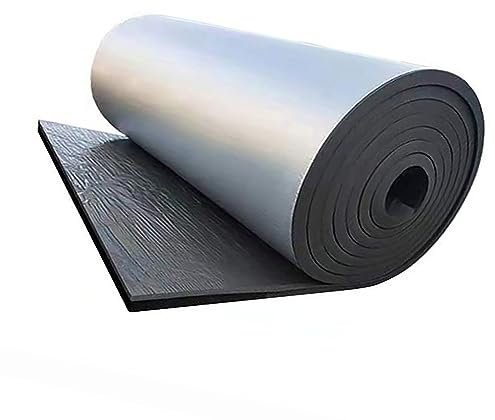 Aluminum Insulation Foam, Self Adhesive, Garage Door Insulation Panels, Pipe Insulation, Thermal Panel Foam, for Roof Wall Thickness 5Mm 10Mm (Color : 10mm(0.4in), Size : 1mx10m(3.3ftx33ft))
