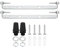 PATIKIL 120mm Support de Fixation Plafonnier, 2 Ensemble Lumière Luminaire Montage Support Plaque Acier Barre Transversale pour suspensions Mur Lumière, avec Vis Rondelle Écrou Trousse