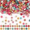 JOLCEEY 1200pcs Colorful Letter Beads - A-Z Acrylic Round Alphabet Beads for Jewelry Making DIY Necklace Bracelet Key Chain