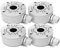 (Kamera Anschlussdose) Kamera Anschlussdose Wasserdicht, Abzweigdose für CCTV-Kamera, Outdoor Kamera Anschlussdose, Kamera-Anschlussdose, Universal Abzweigdose für Bullet Überwachungskamera (4 Pack)
