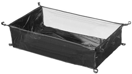 harayaa under Table Storage Bag,Camping Table Rack Bag,Camping Equipment Organizer,Sturdy Storage Basket,for Camping Table, 67cmx40cmx14cm