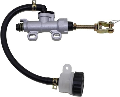 TRKIMAL pompa freno posteriore con serbatoio per Powersports 98cc 3.0HP CK100 KT196 Buggy Go Kart Rosso