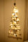 Marco Paul Interiors LED-Lichterkette mit Holzleiter, rustikal, platzsparend, Wandmontage, skandinavischer Shabby-Chic-Stil, festliche LED-Dekoration (133 cm)