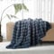 Luofanfei Kuschelige Warme Kuscheldecke Wohndecke 150x200 Hellblau Blau Flauschige Plüsch Samt Bubble Decke Fleecedecke Bettüberwurf Couchdecke Tagesdecke Sofadecke Blanket Für Schlafzimmer Büro