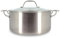 MENASTYL - Faitout inox Triply 24cm sans PFAS tous feux dont induction - Fabriqué en France - 3 couches acier inoxydable et aluminium - Poignée rivetée froide - 6020518