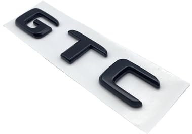 AXTGBHL Lettere Piatte 3D Emblema ABS GTX GTC ID4 ID6 Adatto for Volkswagen Auto Portellone Posteriore Coperchio del Bagagliaio Targhetta Distintivo Logo Adesivo Cromato Nero(Glossy Black GTC)