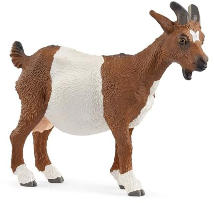 schleich Farm World | Ziege 14887 | schleich Bauernhof Spielfigur | detailgetreue Tierfiguren | tolles Geschenk für Jungen und Mädchen | Bauernhof Spielzeug ab 3 Jahre | 7 x 9 x 3 cm