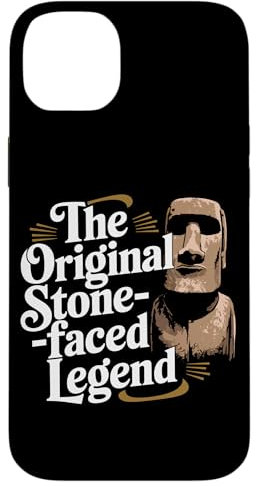 iPhone 14 Plus Moai Statues Rapa Nui Stone Heads Historical Monuments Case