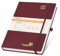 POPRUN Tagesplaner 2025 2026 Hardcover 30,5 x 22 cm, Tageskalender A4 1 Tag 1 Seite (Montag - Sonntag), Terminplaner (Aug.2025-Jul.2026) mit Stiftschlaufe - Burgund