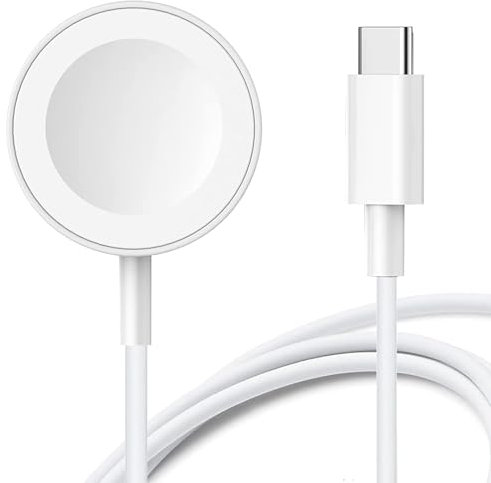 Watch Charger - 2025 Latest Version【MFi Certified】Watch USB-C Fast Magnetic Charging Cable (1m/3.3ft), for i-Watch Series Ultra 2/Ultra/9/8/7/6/5/4/3/2/1/SE, Type-C Portable Watch Charging Dock, White