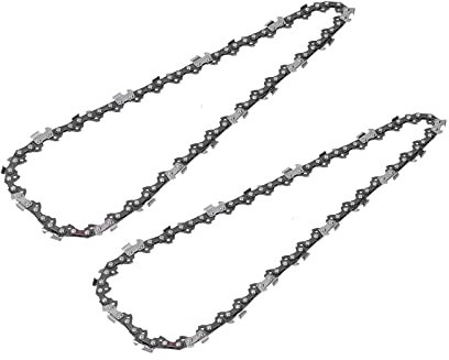 Catena per Motosega 2 Pezzi 3/8-40 Maglie per Barra 10 e 62 Maglie per Barra 18 - Compatibile con la Maggior Parte delle Motoseghe a Benzina, Durevole e con