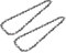 Catena per Motosega 2 Pezzi 3/8-40 Maglie per Barra 10 e 62 Maglie per Barra 18 - Compatibile con la Maggior Parte delle Motoseghe a Benzina, Durevole e con