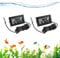 2 Stück Aquarium Digital Thermometer mit Fühler LCD Digital Aquarium Thermometer Temperatursensor Wasserdicht mit Kabel Geeignet für Fische und Aquarien