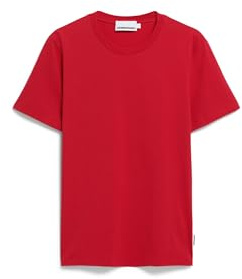 ARMEDANGELS Herren Regular T-Shirt aus Bio-Baumwolle JAAMES Regular Fit Scarlet Red M
