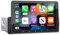 Reproductor Multimedia 1DIN con Pantalla LPS de 7 Pulgadas, CarPlay, MP5, Android 13, WiFi, Radio for Coche, CarPlay, Android Auto, Mirror Link, FM, GPS(1din Carplay)