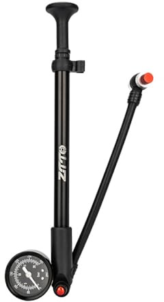 Mountain Bike Shock Pump High Pressure 300 PSI Air Pump for Front Fork and Rear Shock Presta Valve Compatible with MTB Suspension Forks and Air