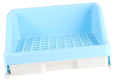 DOITOOL Kaninchen Schubladen Toilette mit Kippschutz Rutschfester Kunststoff Schubladenartiges Design für Kaninchenkäfige Ebene Wc zur Stubenreinheit für Kleintiere
