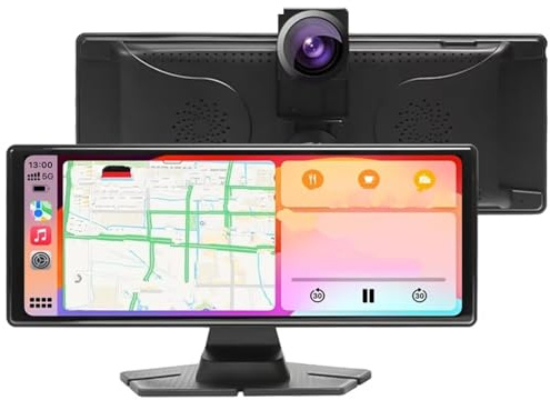 Auto-mobil Rückfahrkamera 10,26 Zoll CarPlay Android Auto Autoradio Dashcam ADAS Touchscreen DVRs Navigation Dashboard Videorecorder Mit AUX(Only Monitor)
