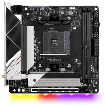 For B550 Phantom Gaming-ITX/ax Motherboard Support Ryzen 5 5600X 5600G 5700x3D 5800x3D CPU DDR4 5400MHz M.2 ITX AM4 Board For ASRock, Parts