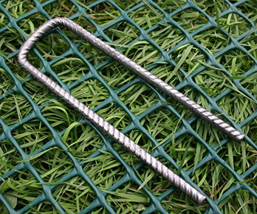 Steel U Pins 150mm x 50mm x 150mm x 6mm Turf Mesh BOX 50