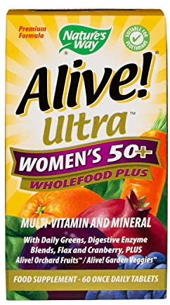 Alive! Ultra Women's 50+ Wholefood Plus Multivitamins - 60 Tablets