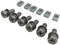 YUNSHUO Motorrad-Batterieklemme aus Edelstahl, M6 x 16 mm, Schraube mit Vierkantmuttern, Set für Scooter