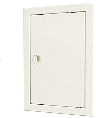 EVECS Puerta de inspección L4060R, color blanco, 41,8 x 61,8 cm, rejilla de ventilación