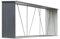 Festnight Abri de Stockage Abri de Chauffage de Bois Acier Galvanisé Gris (330x84x152 cm)