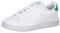 Adidas Advantage K, Scarpe da Tennis Unisex - Adulto, Bianco/Verde/Grigio Due, 37 1/3 EU
