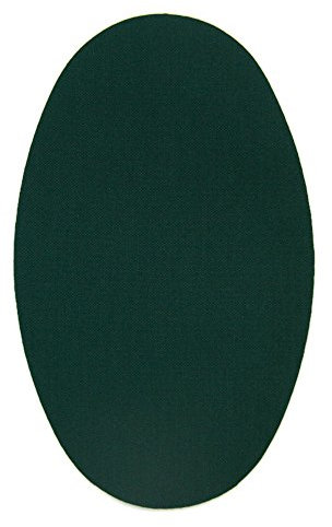 6 rodilleras color Verde oscuro termoadhesivas de plancha. Coderas para proteger tu ropa y reparación de pantalones, chaquetas, jerseys, camisas. 16 x 10 cm. RP36