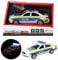 Toi-Toys Spielzeug - Polizeiauto mit Sound, Licht und Effekte. Modellauto inkl. Batterien und Friktion - Polizeiwagen mit DREI Funktionen und Schwungrad.