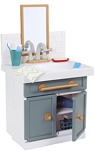 Little Tikes Mi primer lavabo - Con grifo que funciona - Con 12 accesorios de baño - Juguete interactivo multicolor - Edad: a partir de 2 años