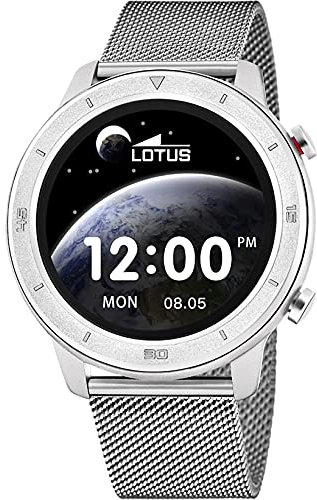 LOTUS Montre pour Homme 50020/1 Smartwatch Boîtier en Alliage Gris Bracelet en Acier Inoxydable Gris