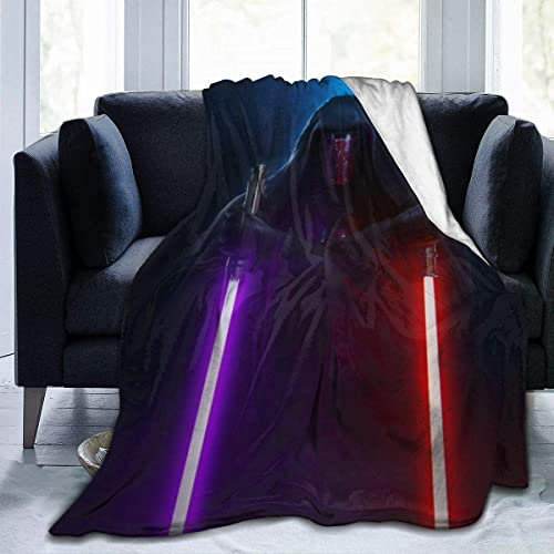 YINGD Star Wars Mandalorian Darth Revan Weiche Wurfdecke aus Flanell, warme Decke, für Kinder, Antipilling Daunen, Sofa, Bett, alle Jahreszeiten