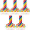 Luftschlangen Papier bunt Party Deko Geburtstag Hochzeit Set holografisch, Stück:5 Stück, Luftschlangen:Regenbogen