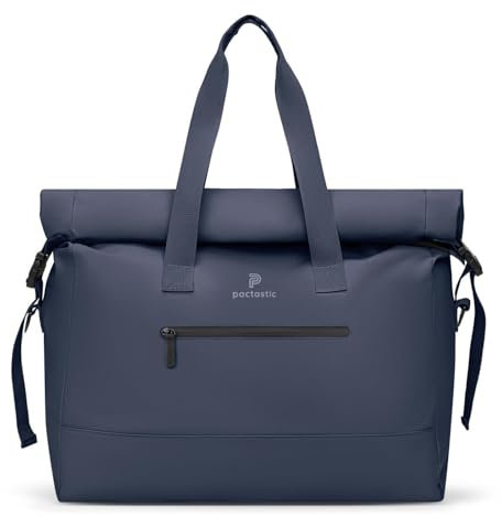 Pactastic große Rolltop-Reisetasche mit abnehmbaren Riemen | Hand-Gepäck 49 x 21 x 52 cm erweiterbar bis 43 Liter | 770 Gramm leicht