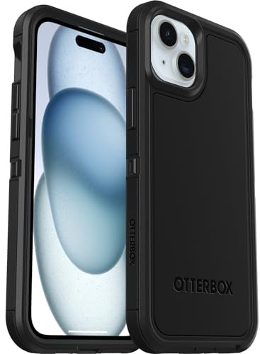 OtterBox Defender XT Case for iPhone 15 Plus/iPhone 14 Plus with MagSafe, Shockproof, Drop proof, Ultra-Rugged, Protective Case, 5x Tested to Military Standard, Black