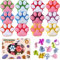 Bath Bomb for Kids, 12 Pcs Colorful Handmade Natural Bath Ball with Surprise Sparkling Crystal Toys, SPA Fizzy Bath Bomb Gift Set for Girl Boy at Christmas, Birthday, Easter