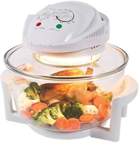VIVAAS Halogen Convection Oven Air Fryer Low Fat Multi Function Toughened Glass 17 Litre