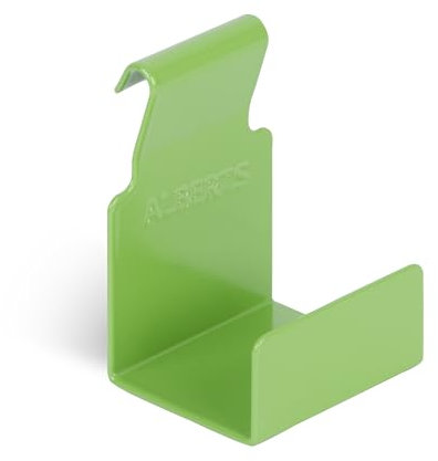 Alberts 689339 Dekorhaken für Doppelstabmatten - Gr. M - sendzimirverzinkt - gelbgrün - kunststoffbeschichtet - RAL6018