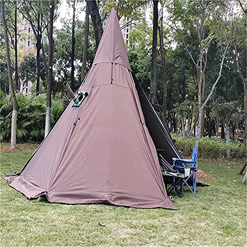 RajoNN Campingzelt Hot Tipi-Zelte für Outdoor-Rucksacktouren Camping Wandern Pyramidenzelt Doppelschichten Camping IndianerzeltWeiß160X240CM