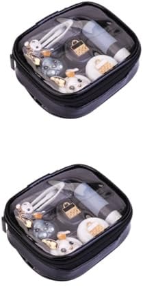 Mobestech 2pcs Portable Lens Containers Travel Rabbit Case Box Holder with Tweezers Suction Stick Bottle Mirror Compact Sturdy Cleaning Kit
