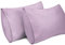 Lirex 2-Pack Federe per Cuscini, 100% Cotone Traspirante Federe Pillow Covers, 50 x 80 cm, Viola Chiaro
