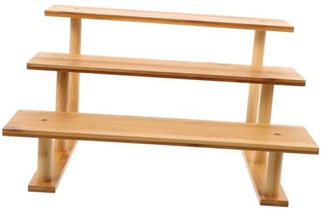 INOOMP Soporte Decorativo para Plantas en Forma de Escalera Soporte para Macetas de 3 Niveles de Madera para Decoración del Hogar para Exhibición en La Mesa del Jardín