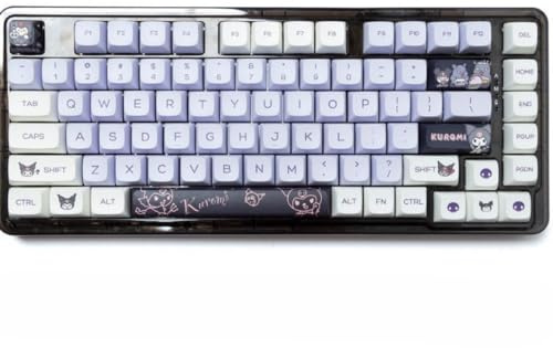 KCYSLY Kurome Keycap XDA MOA PBT Thermal Sublimation Kit for 60/64/84/98/10 Gaming Mechanical Keyboard MX Switch (MOA)