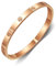 GILIEYER Edelstahl Armband - Klee, Liebe und Freundschaft, Cubic Zirkonia Kreuz, Fashion Mode (19, Kreuz ohne Zirkon-Rose Gold)