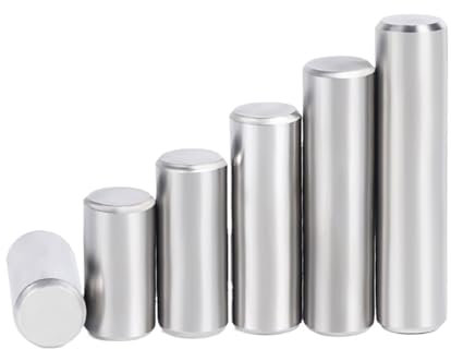 DUOCAI zylinderstifte 304 Edelstahl Zylinderstift Ortungsdübel M6 M8 Parallelstifte Verschluss Fester Zylinder 6-80mm(M6x50mmx10Pcs)