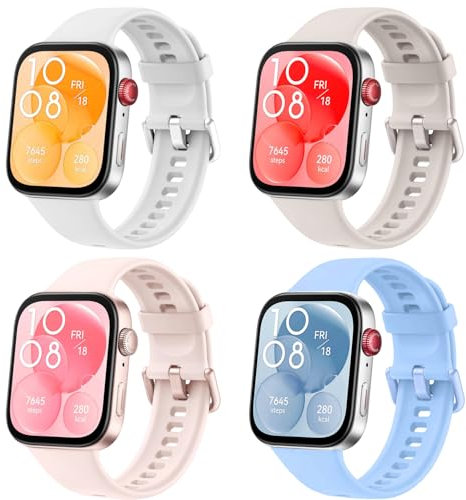 VELULYX correa para Huawei Fit 3/4/4 Pro, correa de silicona suave para Huawei Fit 3/4/4 Pro Herren Damen